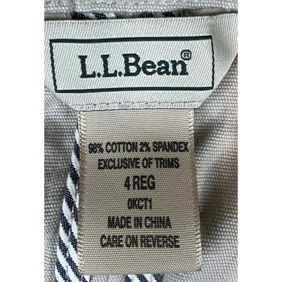 LL Bean Blazer Womens Size 4 Tan Khaki Button Jacket Workwear Dresswear Career - Picture 10 of 10